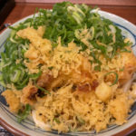 上野にオープンした『丸亀製麺』ネギと生姜でうどんが見えません❗️